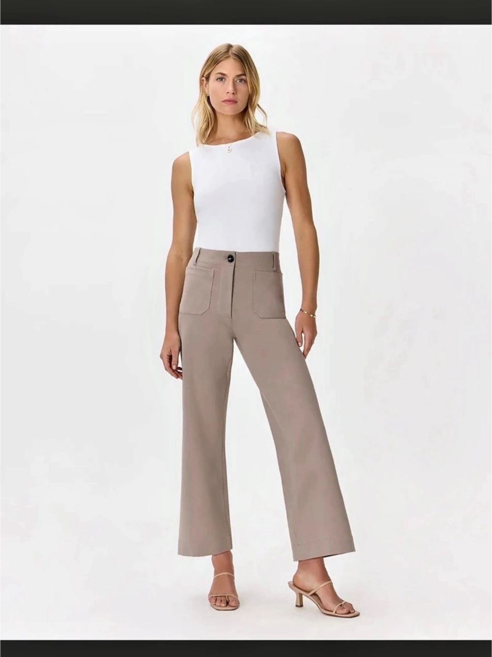 Quince Wide Leg Ponte Pants